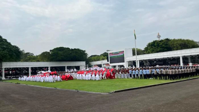 Istana Gladi Terakhir Jelang Upacara HUT ke-80 RI