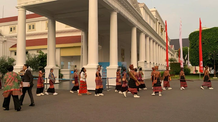 Suasana Istana jelang Upacara HUT ke-80 RI
