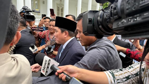 Erick Thohir Tiba di Istana Jelang Pelantikan Menteri